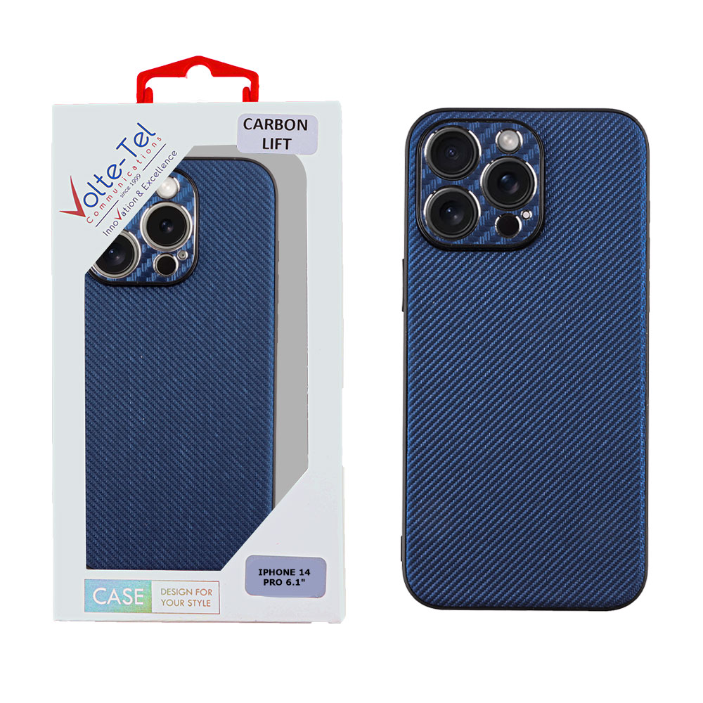 VOLTE-TEL ΘΗΚΗ IPHONE 14 PRO 6.1" CARBON LIFT FULL CAMERA PROTECTION BLUE