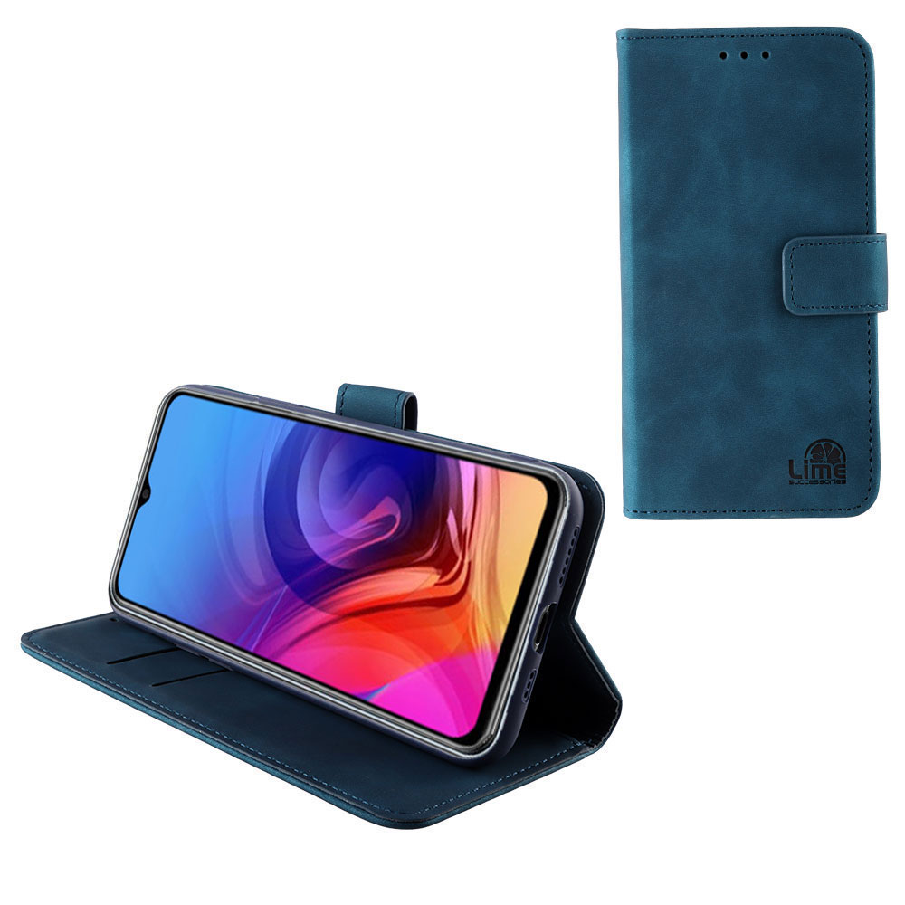 LIME ΘΗΚΗ SAMSUNG A15 4G A155/A15 5G A156 6.4" ESSENTIAL MAGNET BOOK STAND CLIP DARK BLUE