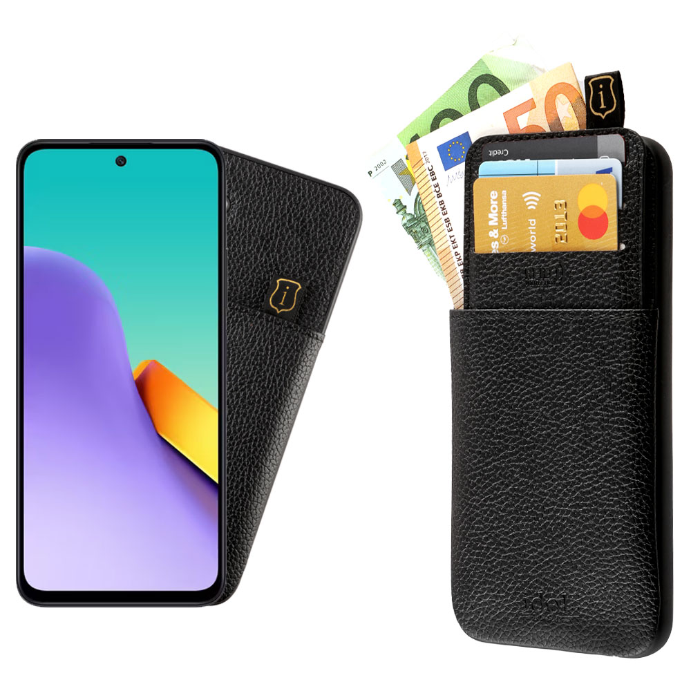 IDOL 1991 ΘΗΚΗ XIAOMI REDMI 12 4G/5G 6.79" ANTI-RFID LEATHER SMART WALLET BLACK