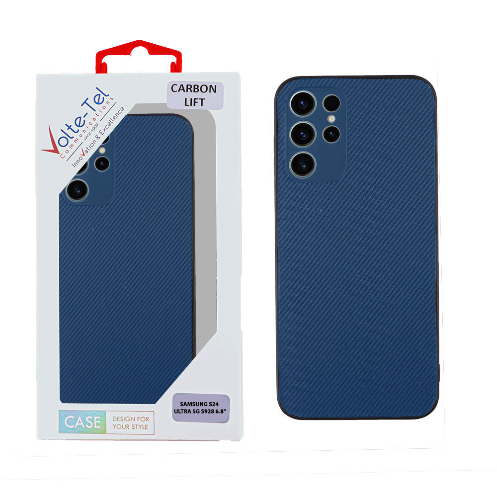 VOLTE-TEL ΘΗΚΗ SAMSUNG S24 ULTRA 5G S928 6.8" CARBON LIFT FULL CAMERA PROTECTION BLUE