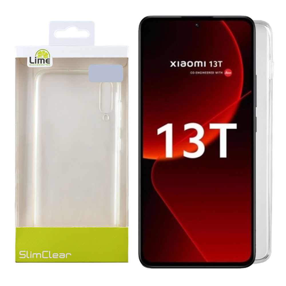 LIME ΘΗΚΗ XIAOMI 13T/13T PRO 6.67" SLIMCLEAR TPU CAMERA GUARD ΔΙΑΦΑΝΗ