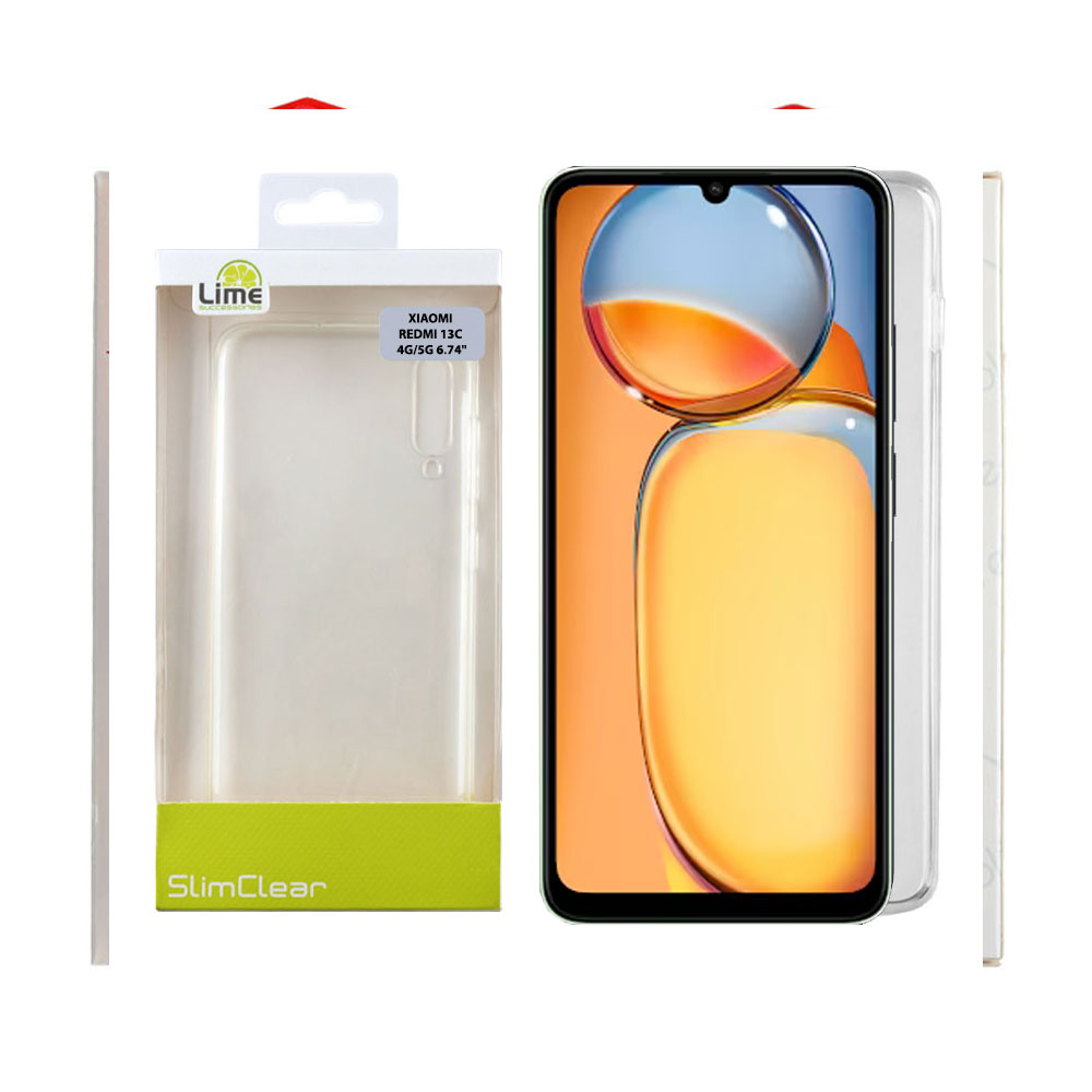 LIME ΘΗΚΗ XIAOMI REDMI 13C 4G 6.74" SLIMCLEAR TPU FULL CAMERA PROTECTION ΔΙΑΦΑΝΗ