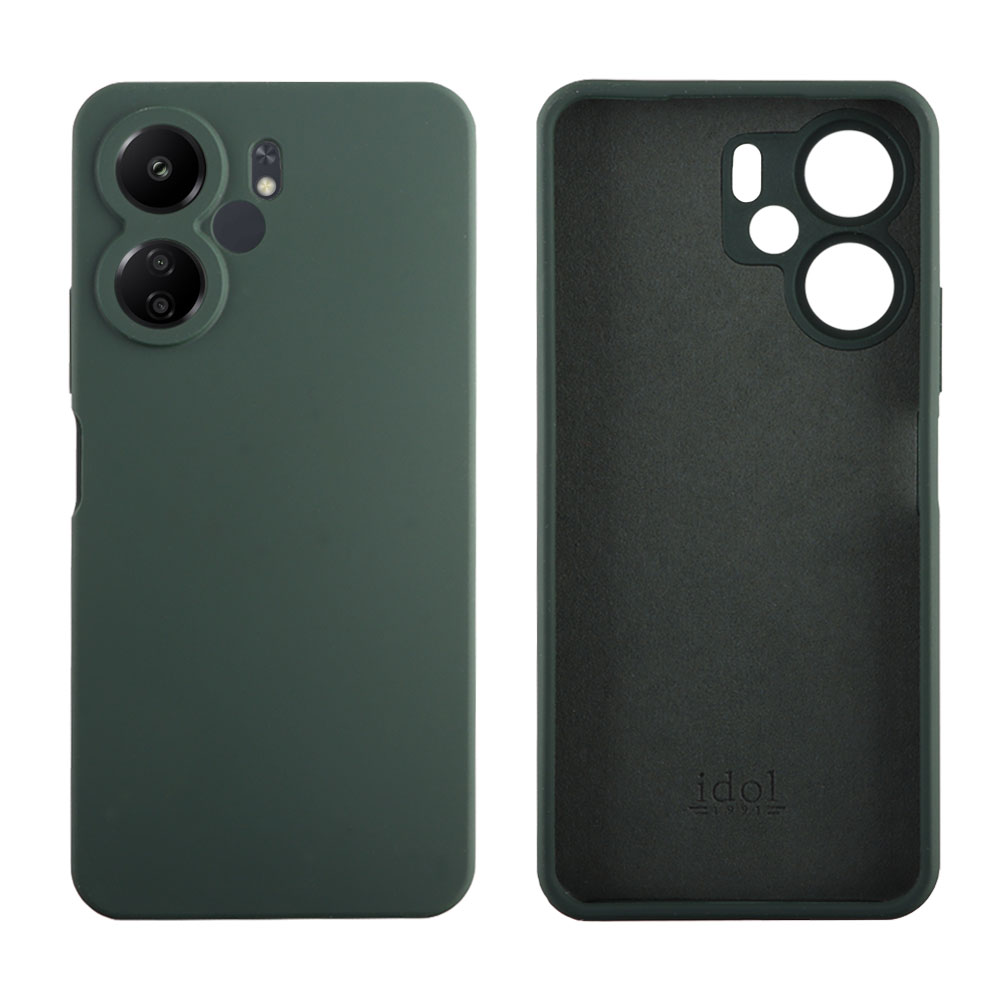 IDOL 1991 ΘΗΚΗ XIAOMI REDMI 13C 4G/5G 6.74" VELVET ELITE TPU 4 SIDE FULL CAMERA PROTECTION GREEN