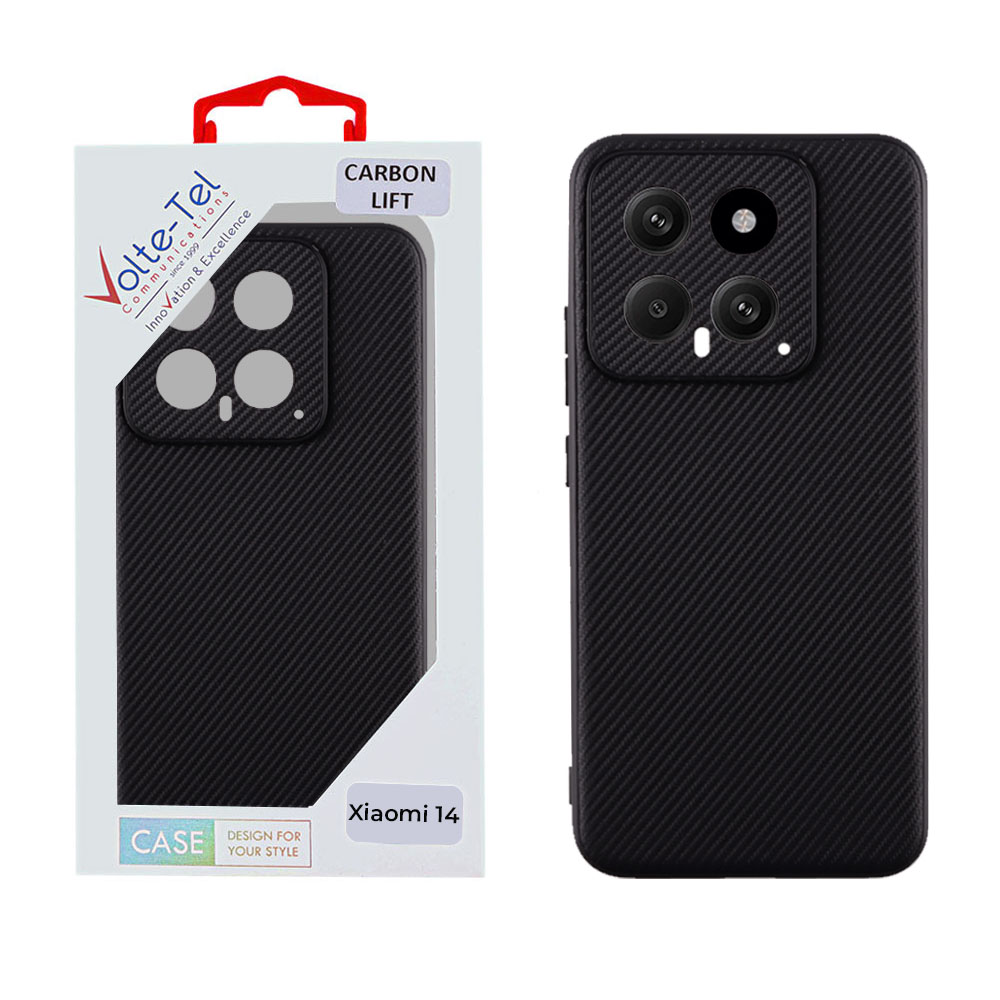 VOLTE-TEL ΘΗΚΗ XIAOMI 14 5G 6.36" CARBON LIFT FULL CAMERA PROTECTION BLACK