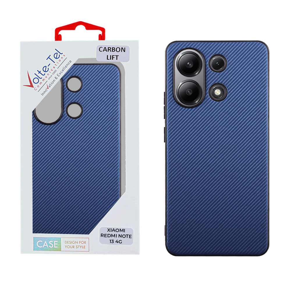 VOLTE-TEL ΘΗΚΗ XIAOMI REDMI NOTE 13 4G 6.67" CARBON LIFT CAMERA GUARD PROTECTION BLUE