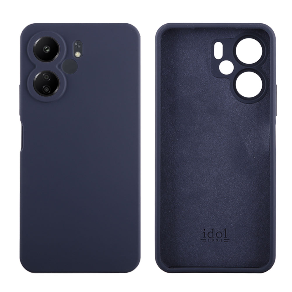 IDOL 1991 ΘΗΚΗ XIAOMI REDMI 13C 4G/5G 6.74" VELVET ELITE TPU 4 SIDE FULL CAMERA PROTECTION DARK BLUE