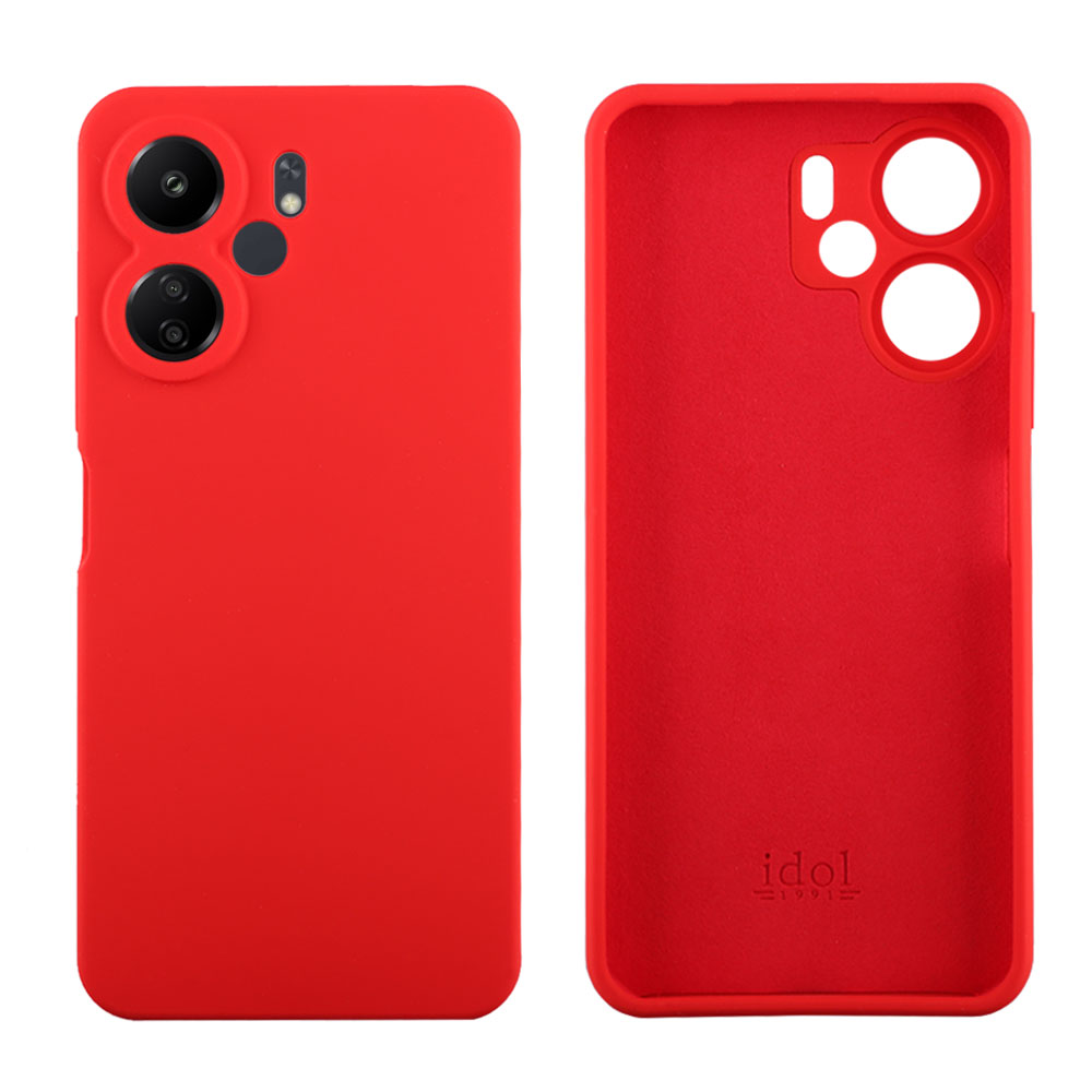 IDOL 1991 ΘΗΚΗ XIAOMI REDMI 13C 4G/5G 6.74" VELVET ELITE TPU 4 SIDE FULL CAMERA PROTECTION RED