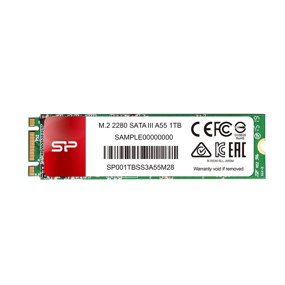 SILICON POWER A55 SSD SATA III M2 2280 3D NAND SLC CACHE 1TB 6GBPS R/W 560/530MB/s