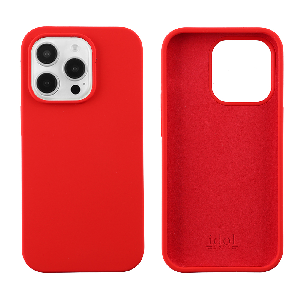 IDOL 1991 ΘΗΚΗ IPHONE 16 PRO 6.3" VELVET ELITE TPU 4 SIDE CAMERA GUARD RED