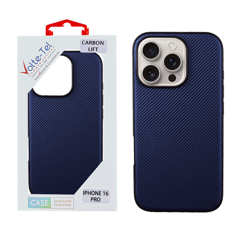 VOLTE-TEL ΘΗΚΗ IPHONE 16 PRO 6.3" CARBON LIFT CAMERA GUARD PROTECTION BLUE