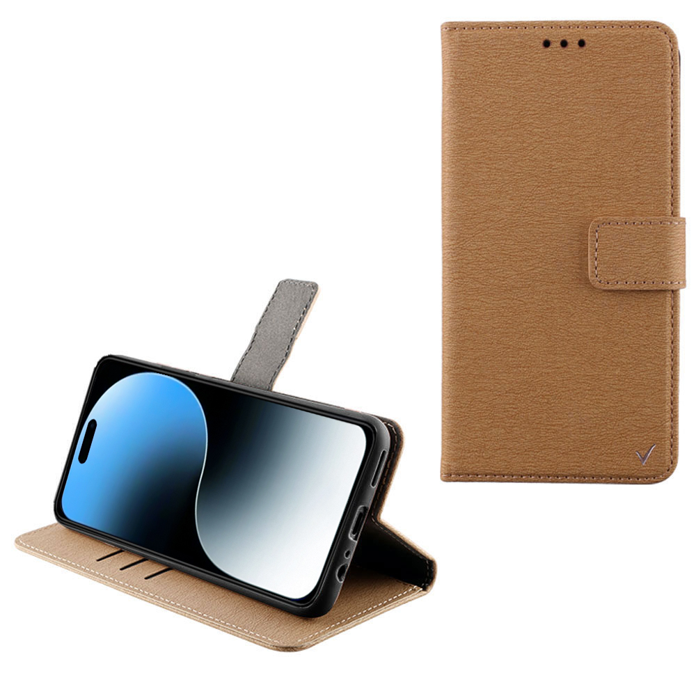 VOLTE-TEL ΘΗΚΗ IPHONE 16 6.1" ALLURE MAGNET BOOK STAND CLIP GOLD