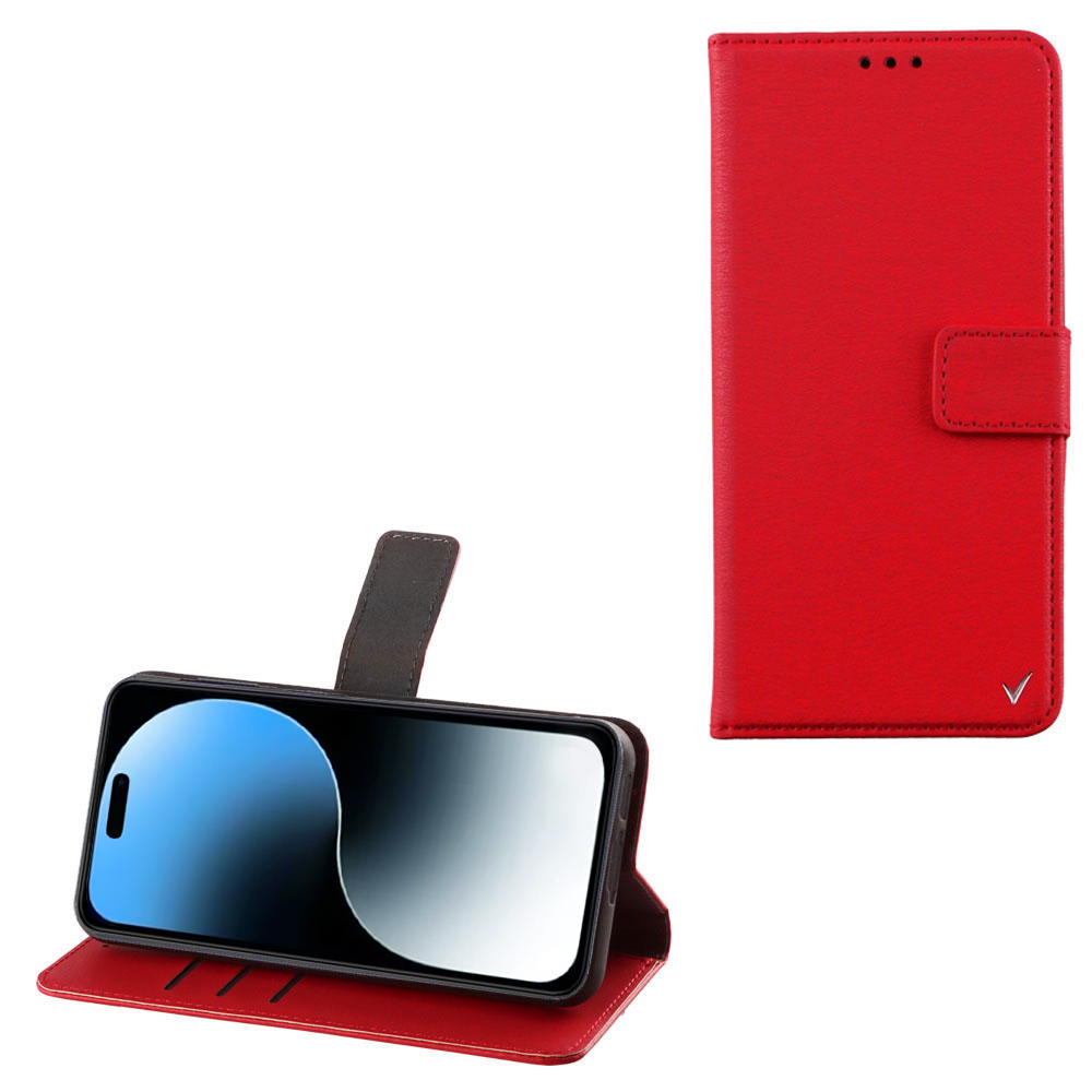 VOLTE-TEL ΘΗΚΗ IPHONE 16 6.1" ALLURE MAGNET BOOK STAND CLIP RED