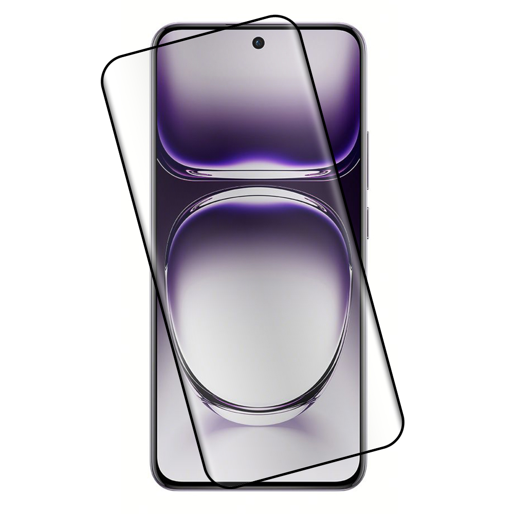 IDOL 1991 TEMPERED GLASS OPPO RENO12 PRO 5G CPH2629 6.7" 9H 0.30mm 3D EDGE GLUE SEMI CURVED FINGER UNLOCK BLACK