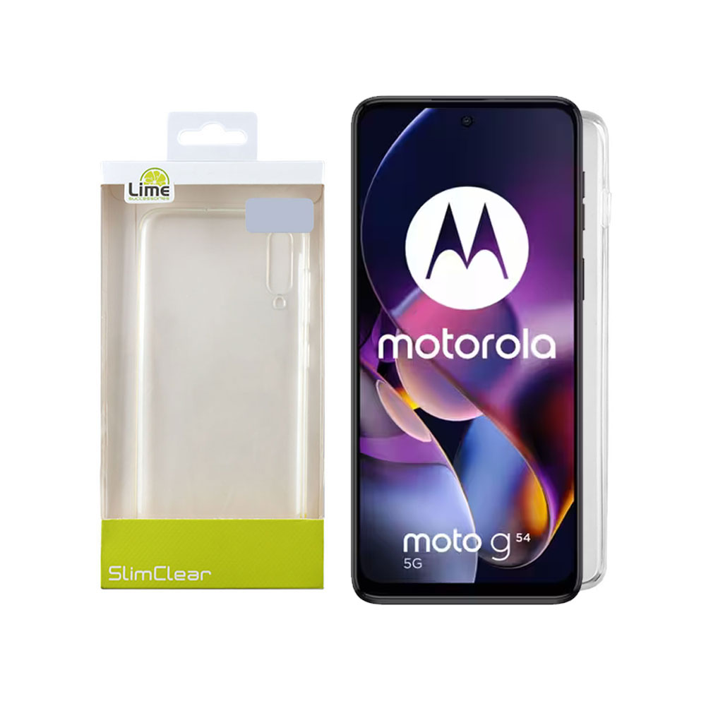 LIME ΘΗΚΗ MOTOROLA MOTO G54 5G/MOTO G54 POWER 6.5" SLIMCLEAR TPU FULL CAMERA PROTECTION ΔΙΑΦΑΝΗ