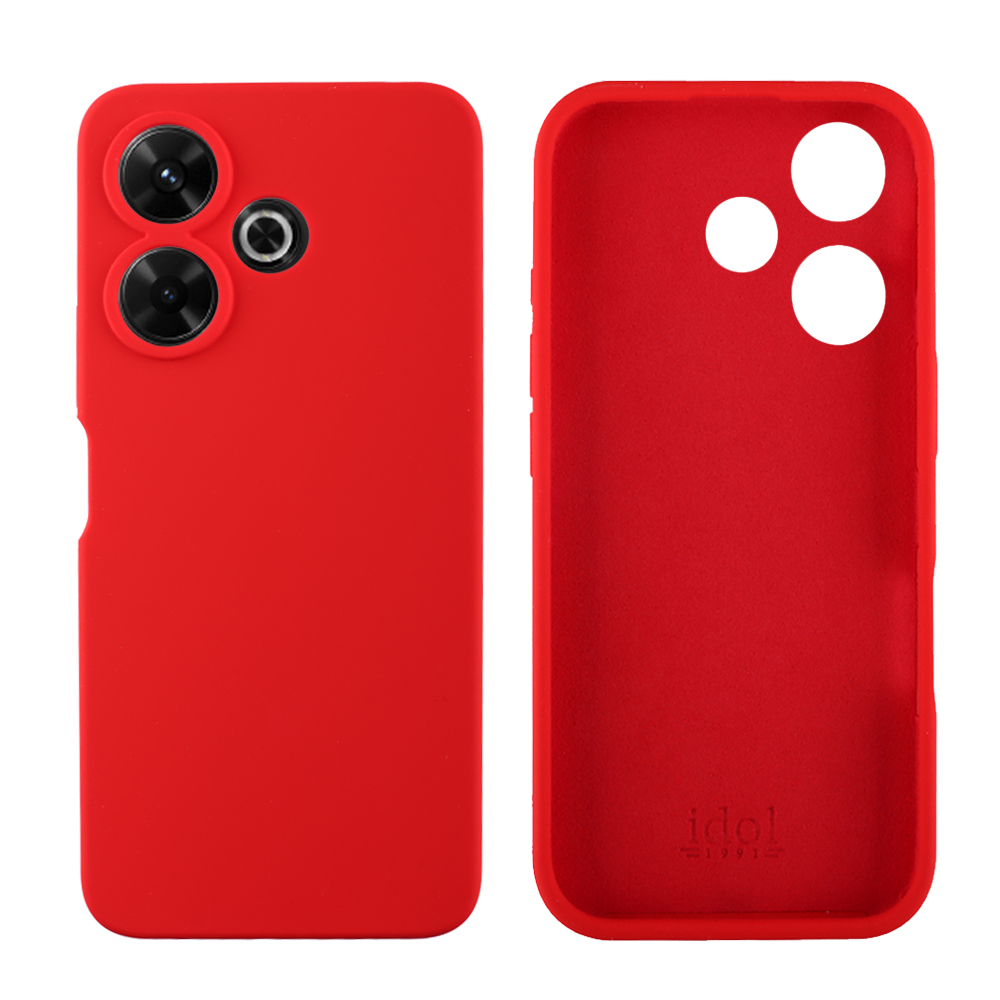 IDOL 1991 ΘΗΚΗ XIAOMI REDMI 13/ POCO M6 4G 6,79" VELVET ELITE TPU 4 SIDE FULL CAMERA PROTECTION RED