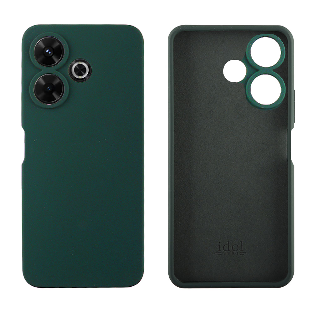 IDOL 1991 ΘΗΚΗ XIAOMI REDMI 13/ POCO M6 4G 6,79" VELVET ELITE TPU 4 SIDE FULL CAMERA PROTECTION DARK GREEN