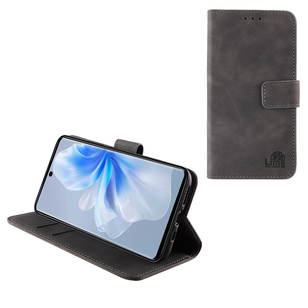 LIME ΘΗΚΗ VIVO V30 5G 6.78" ESSENTIAL MAGNET BOOK STAND CLIP GREY