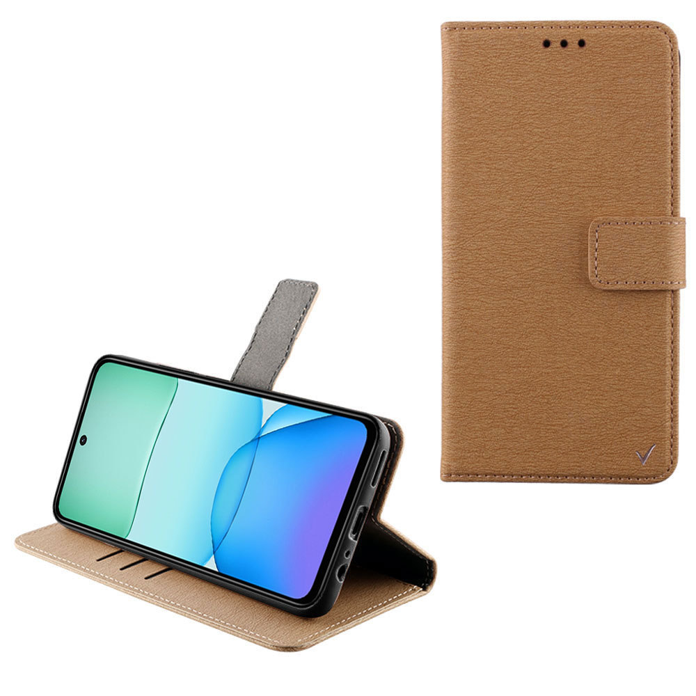 VOLTE-TEL ΘΗΚΗ XIAOMI REDMI 13/ POCO M6 4G 6,79" ALLURE MAGNET BOOK STAND CLIP GOLD