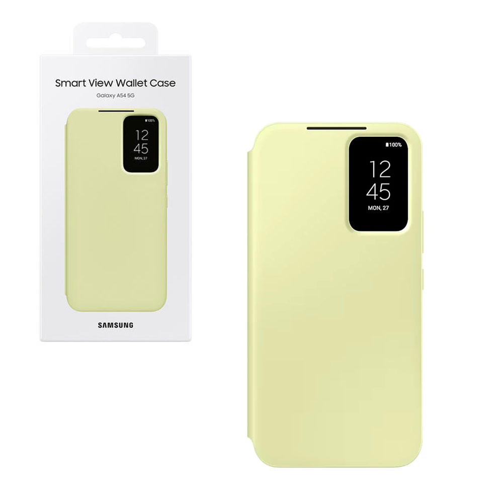 ΘΗΚΗ SAMSUNG A54 5G A546 S VIEW WALLET COVER EF-ZA546CGEGWW LIME PACKING OR