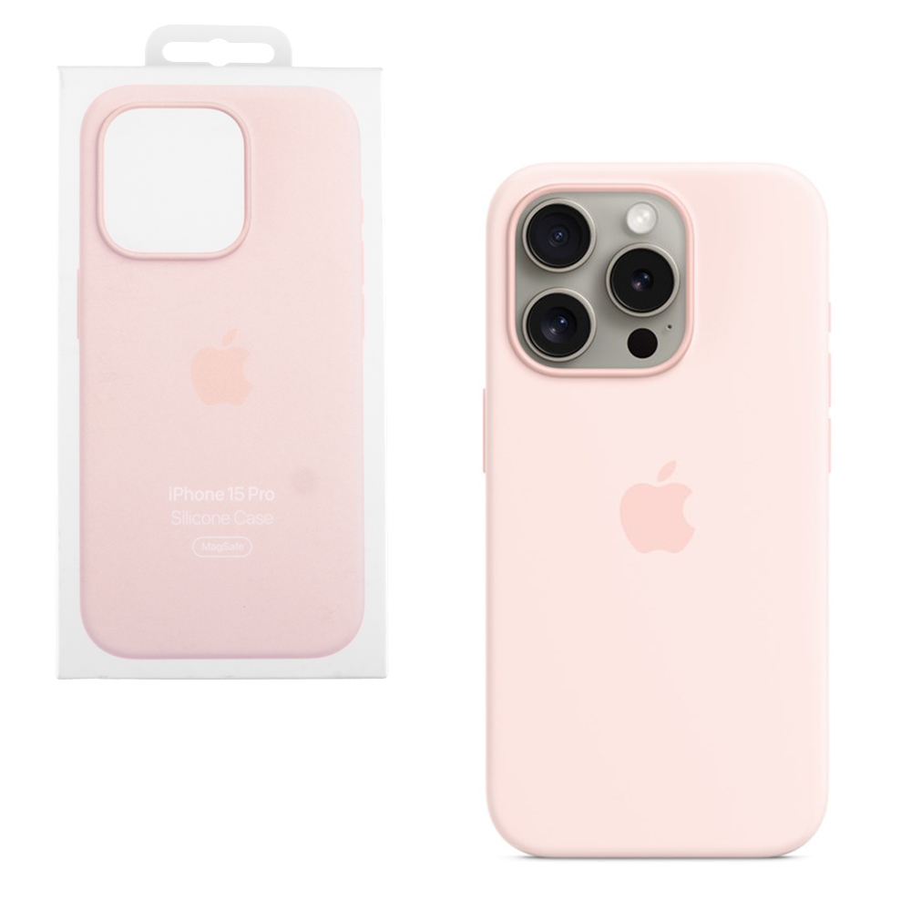 ΘΗΚΗ IPHONE 15 PRO MT1F3ZM/A SILICONE MAGSAFE COVER LIGHT PINK PACKING OR