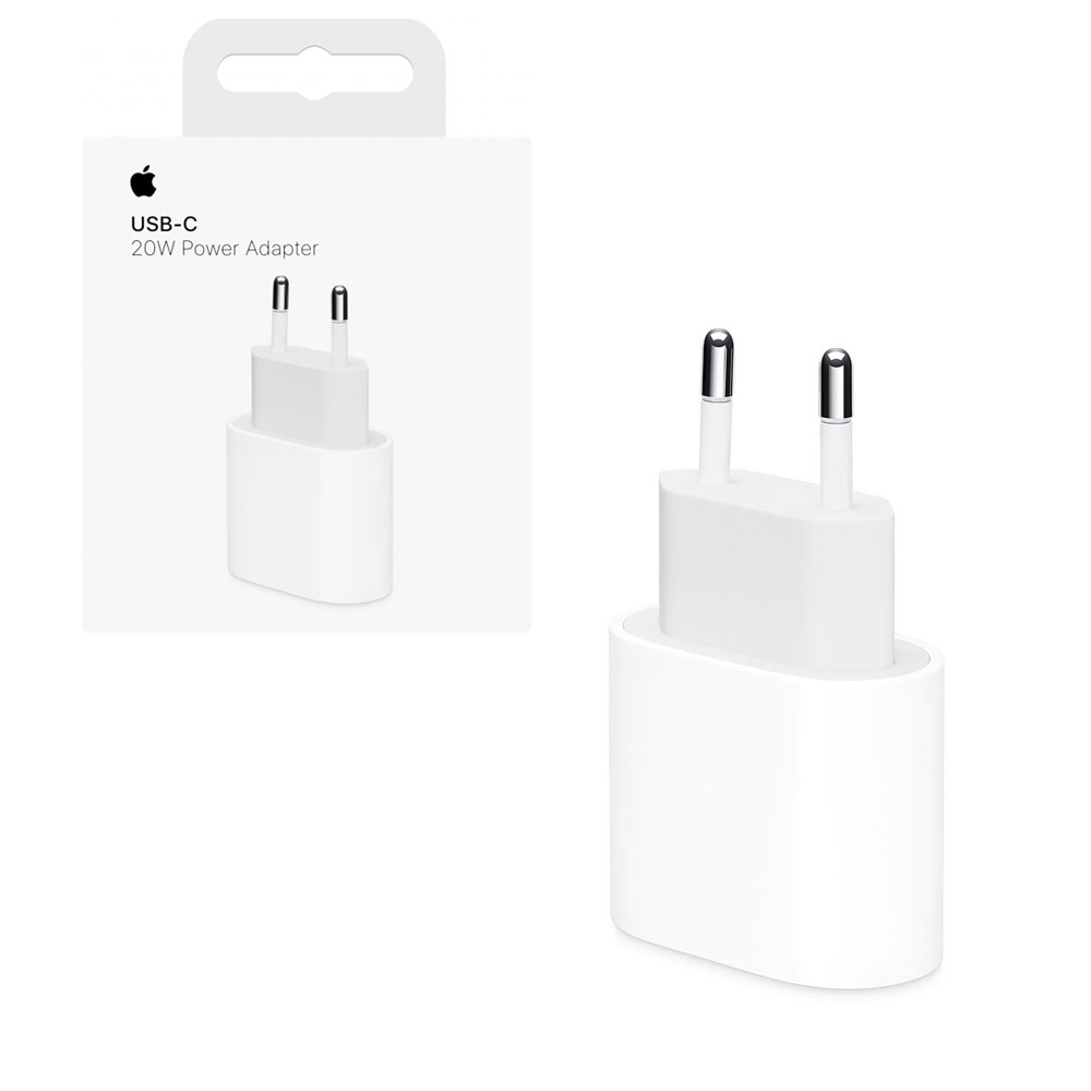 TRAVEL USB-C TYPE C POWER ADAPTER APPLE MUVV3ZM/A A2347 20W 5V/3.0A 9V/2.22A WHITE PACKING OR