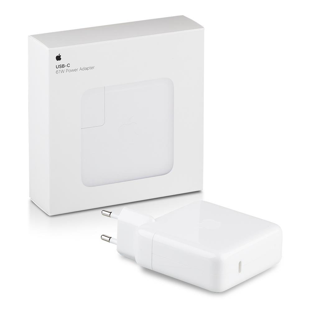 TRAVEL USB-C TYPE C POWER ADAPTER APPLE MRW22ZM/A 61W 5V/3.0A 9V/2.22A WHITE PACKING OR