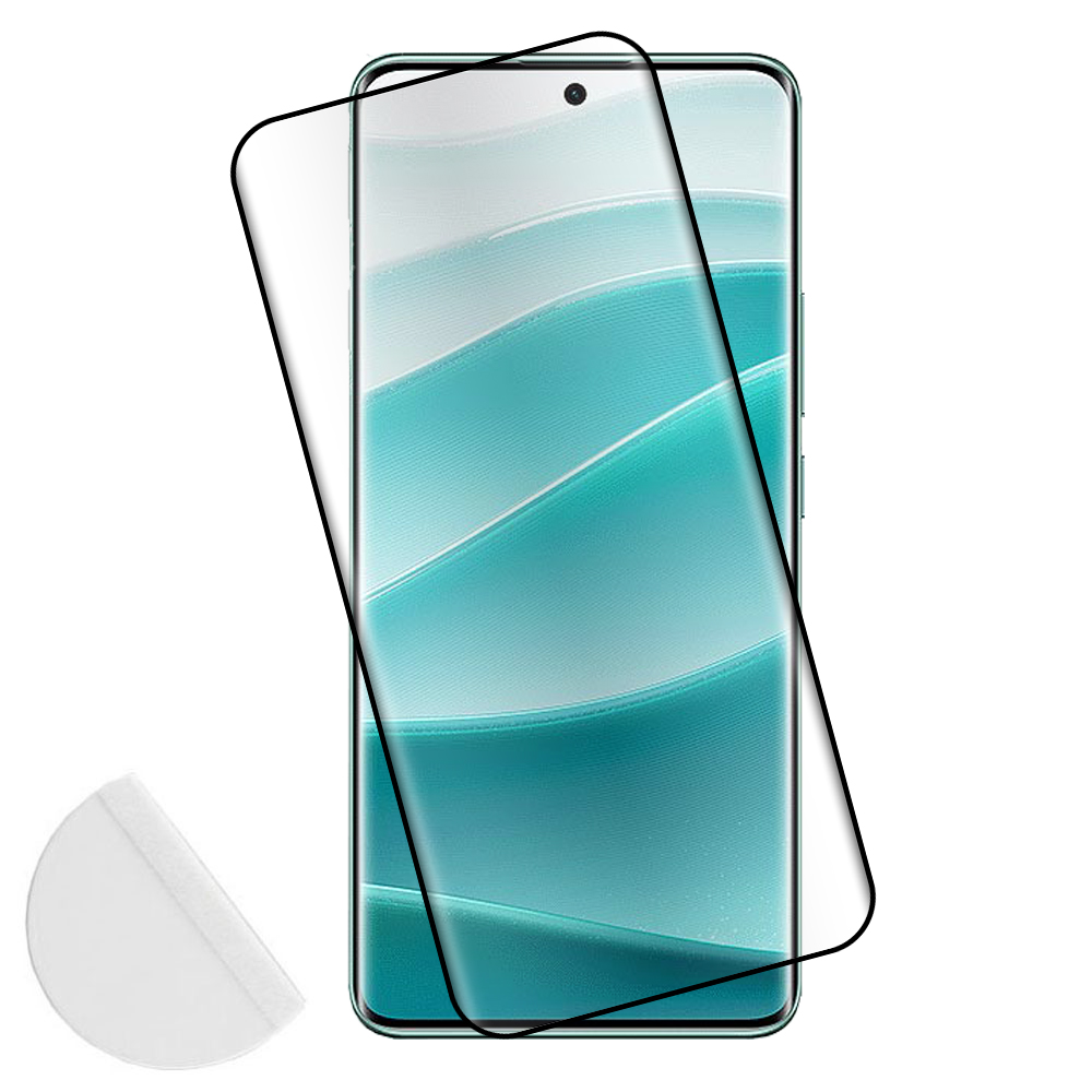 IDOL 1991 TEMPERED GLASS XIAOMI REDMI NOTE 14 PRO 5G 6.67" 9H 0.30mm 3D FULL GLUE SEMI CURVED FINGER UNLOCK BLACK+ SQUEEZY CARD