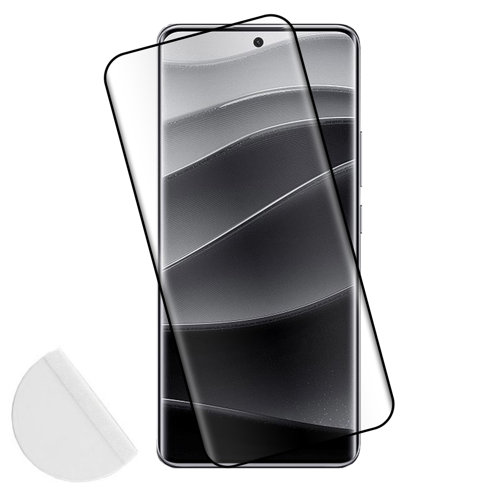 IDOL 1991 TEMPERED GLASS XIAOMI REDMI NOTE 14 PRO PLUS 5G 6.67" 9H 0.30mm 3D FULL GLUE SEMI CURVED FINGER UNLOCK BLACK+ SQUEEZY