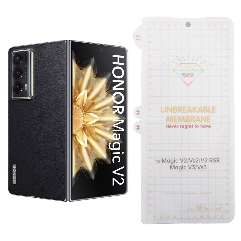 VOLTE-TEL PET SOFT FILM UNBREAKABLE MEMBRANE FOLDABLE HONOR MAGIC V2 5G 7.92" 0.20mm FRONT OUTSIDE