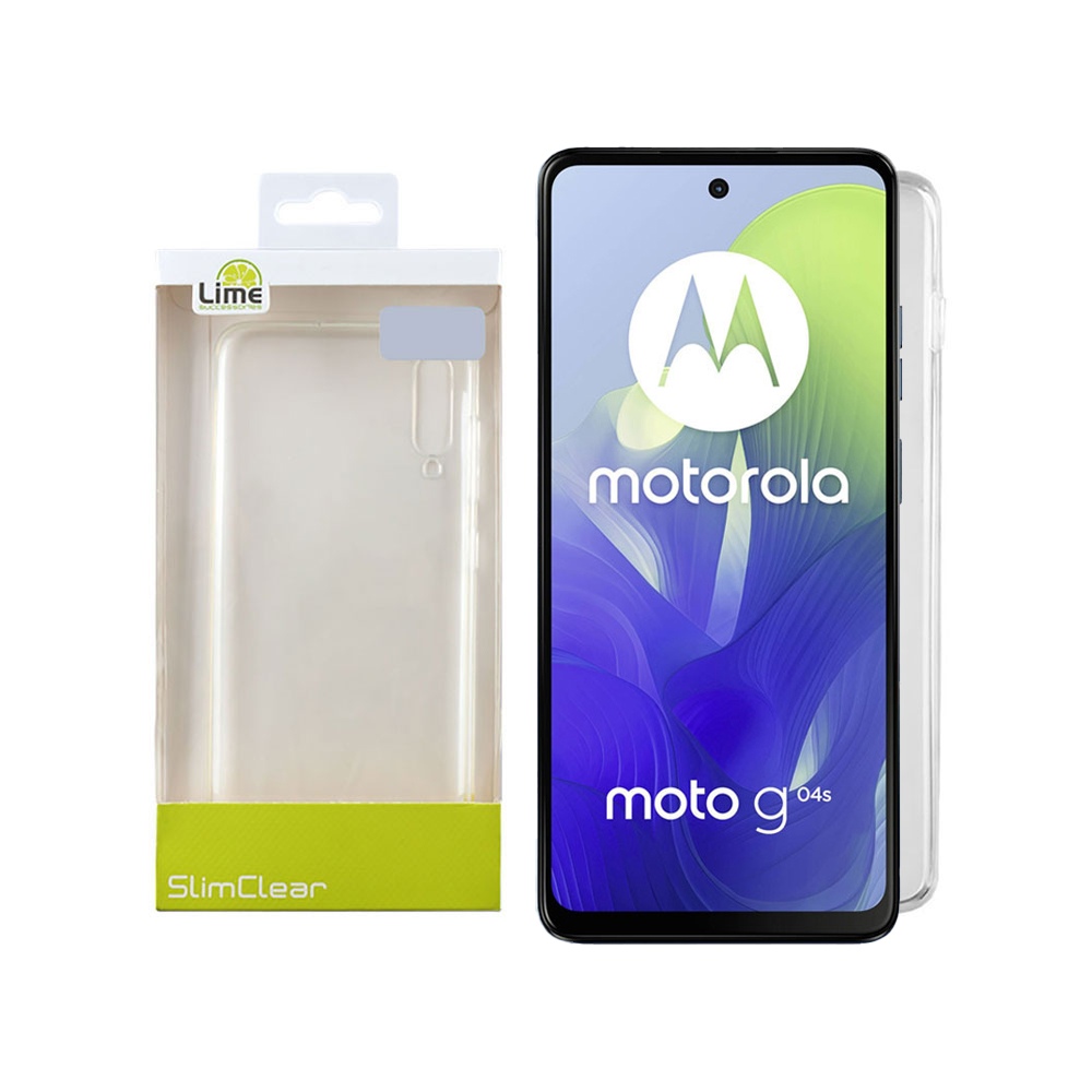 LIME ΘΗΚΗ MOTOROLA MOTO G04/MOTO G24/MOTO G04s 6.56" SLIMCLEAR TPU FULL CAMERA PROTECTION ΔΙΑΦΑΝΗ