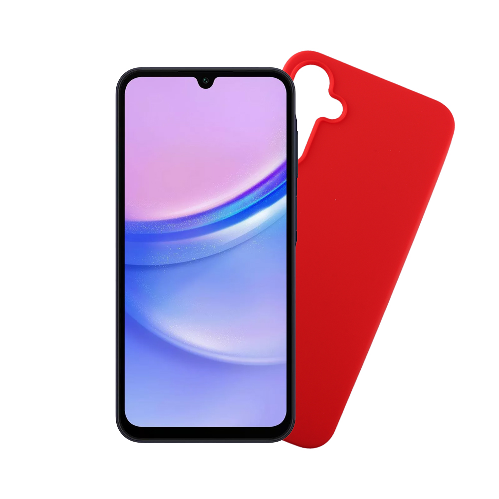 VOLTE-TEL ΘΗΚΗ SAMSUNG A15 4G A155/A15 5G A156 6.4" SILICON TPU CAMERA GUARD RED