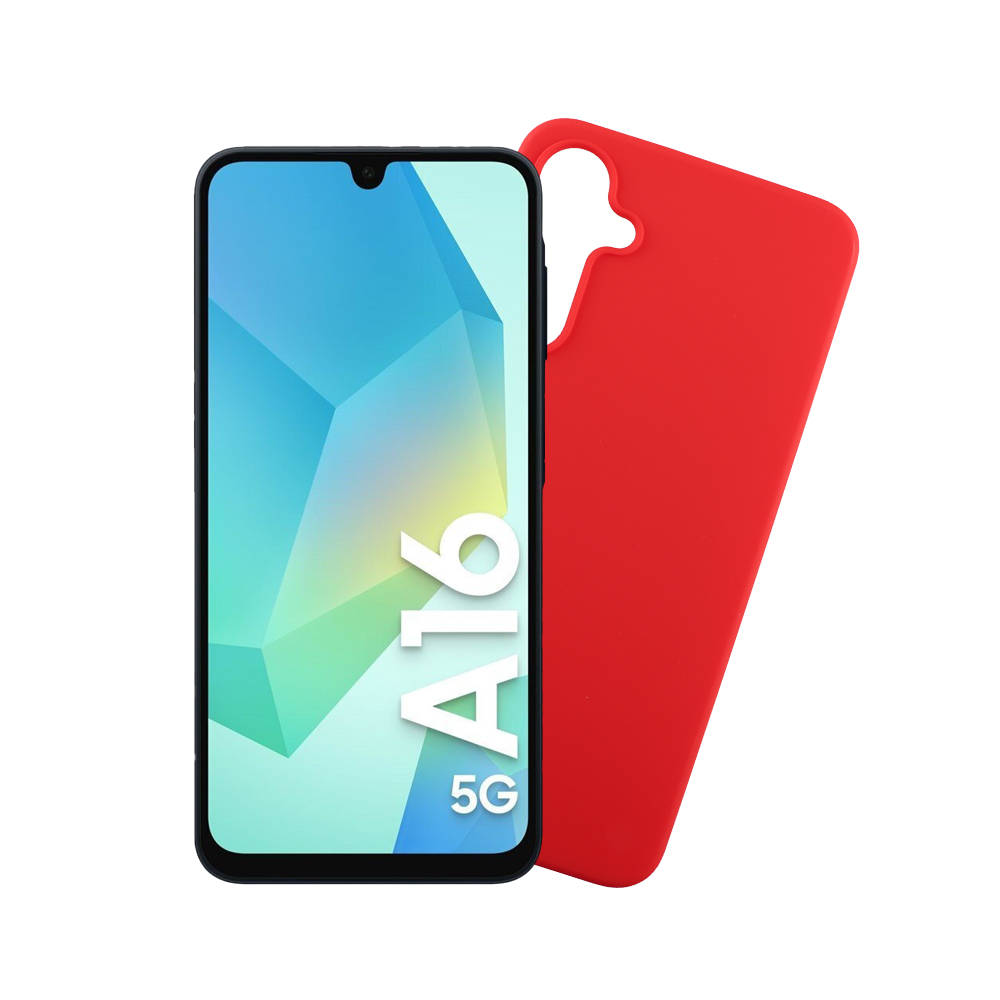 VOLTE-TEL ΘΗΚΗ SAMSUNG A16 4G A165/A16 5G A166 6.7" SILICON TPU CAMERA GUARD RED