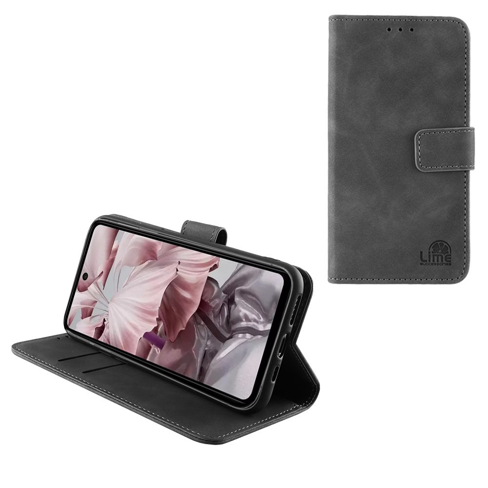 LIME ΘΗΚΗ HMD PULSE/PULSE PRO/PULSE PLUS 6.56" ESSENTIAL MAGNET BOOK STAND CLIP GREY