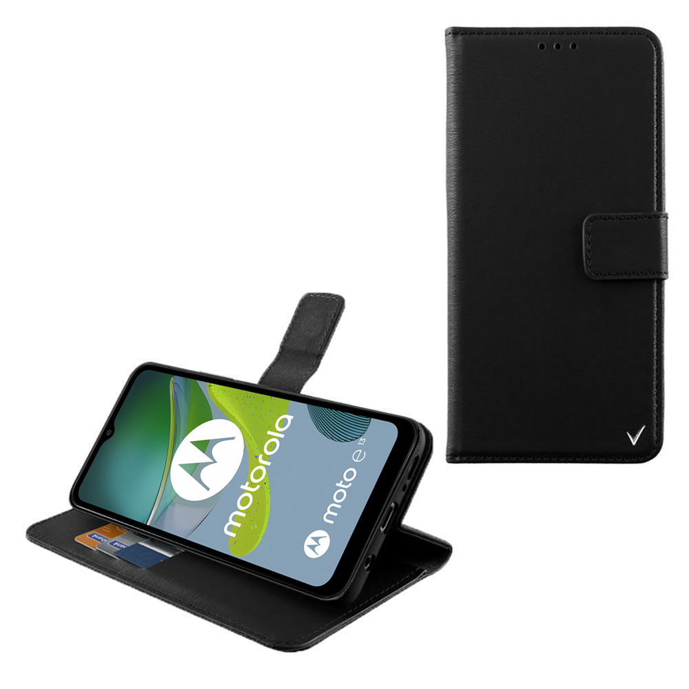 VOLTE-TEL ΘΗΚΗ MOTOROLA MOTO E13 6.5" ALLURE MAGNET BOOK STAND CLIP BLACK