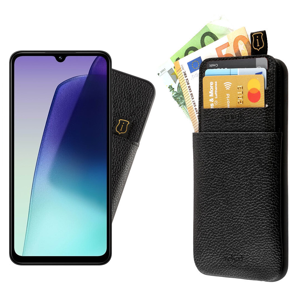 IDOL 1991 ΘΗΚΗ XIAOMI REDMI 14C/ REDMI A4/ POCO C75/ POCO M7 6.88" ANTI-RFID LEATHER SMART WALLET CAMERA GUARD BLACK