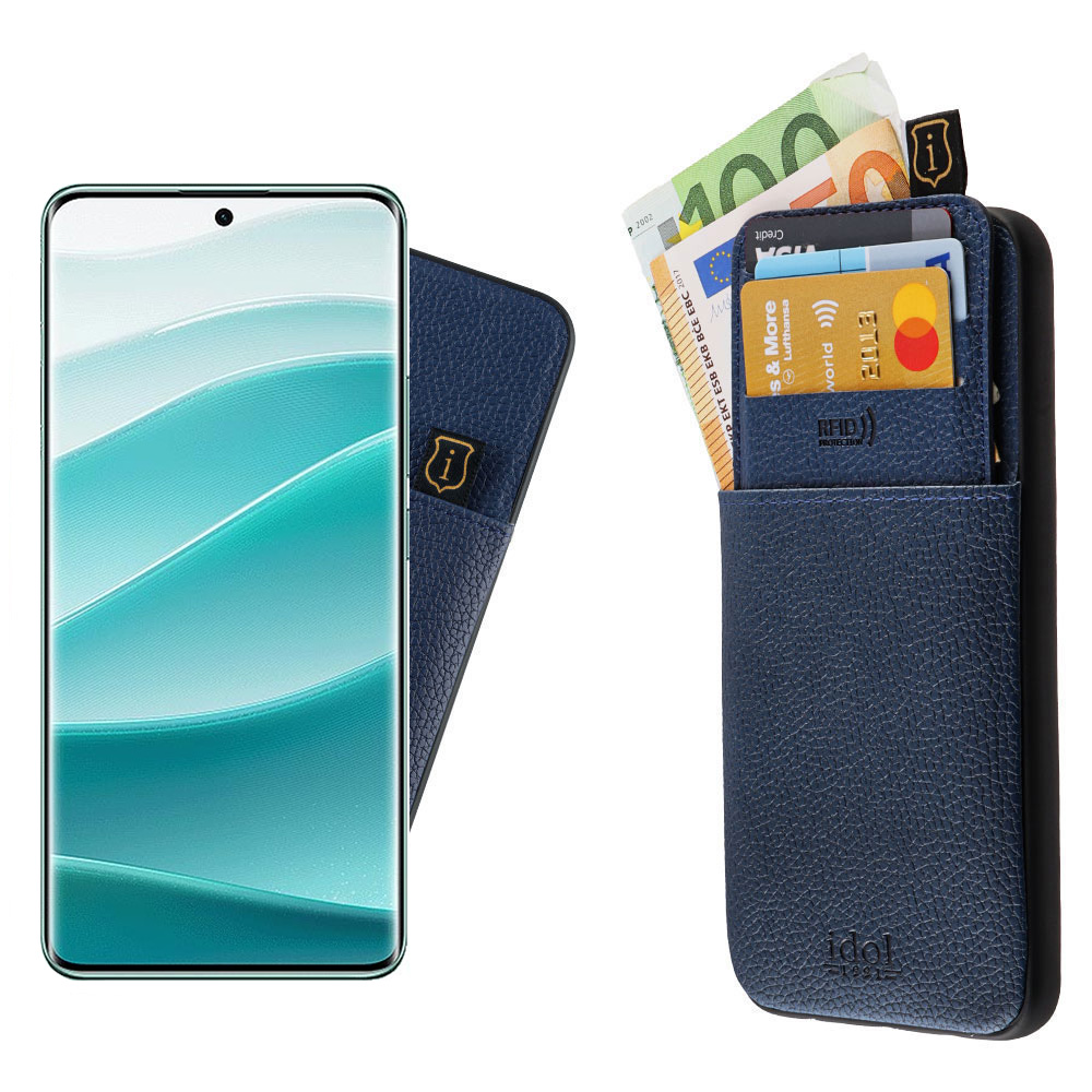 IDOL 1991 ΘΗΚΗ XIAOMI REDMI NOTE 14 PRO 5G 6.67" ANTI-RFID LEATHER SMART WALLET FULL CAMERA PROTECTION BLUE