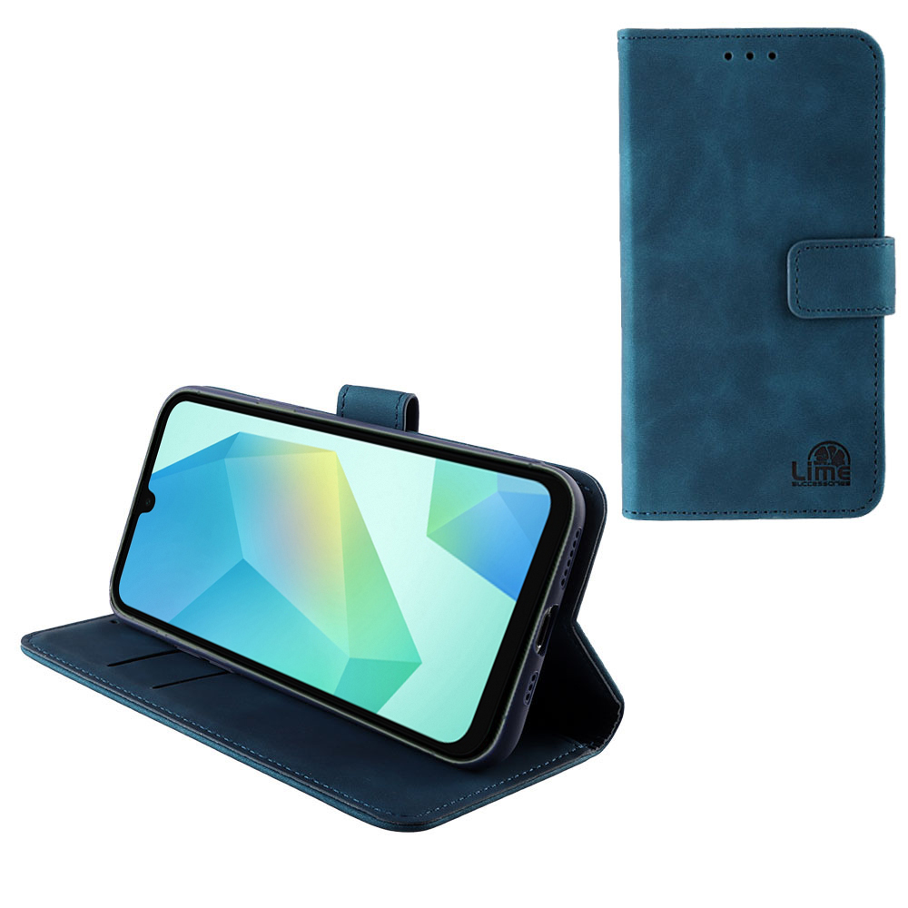 LIME ΘΗΚΗ SAMSUNG A16 4G A165/A16 5G A166 6.7" ESSENTIAL MAGNET BOOK STAND CLIP DARK BLUE