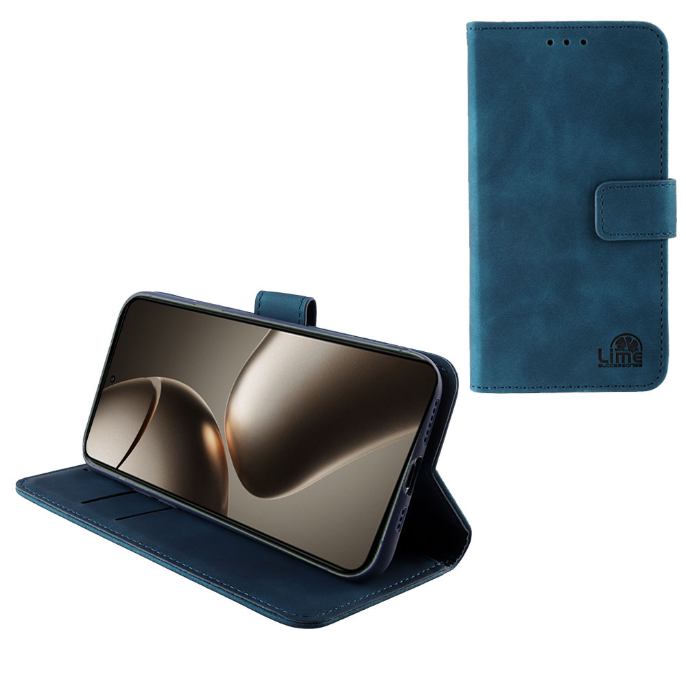 LIME ΘΗΚΗ XIAOMI 14T PRO 5G 6.67" ESSENTIAL MAGNET BOOK STAND CLIP  DARK BLUE