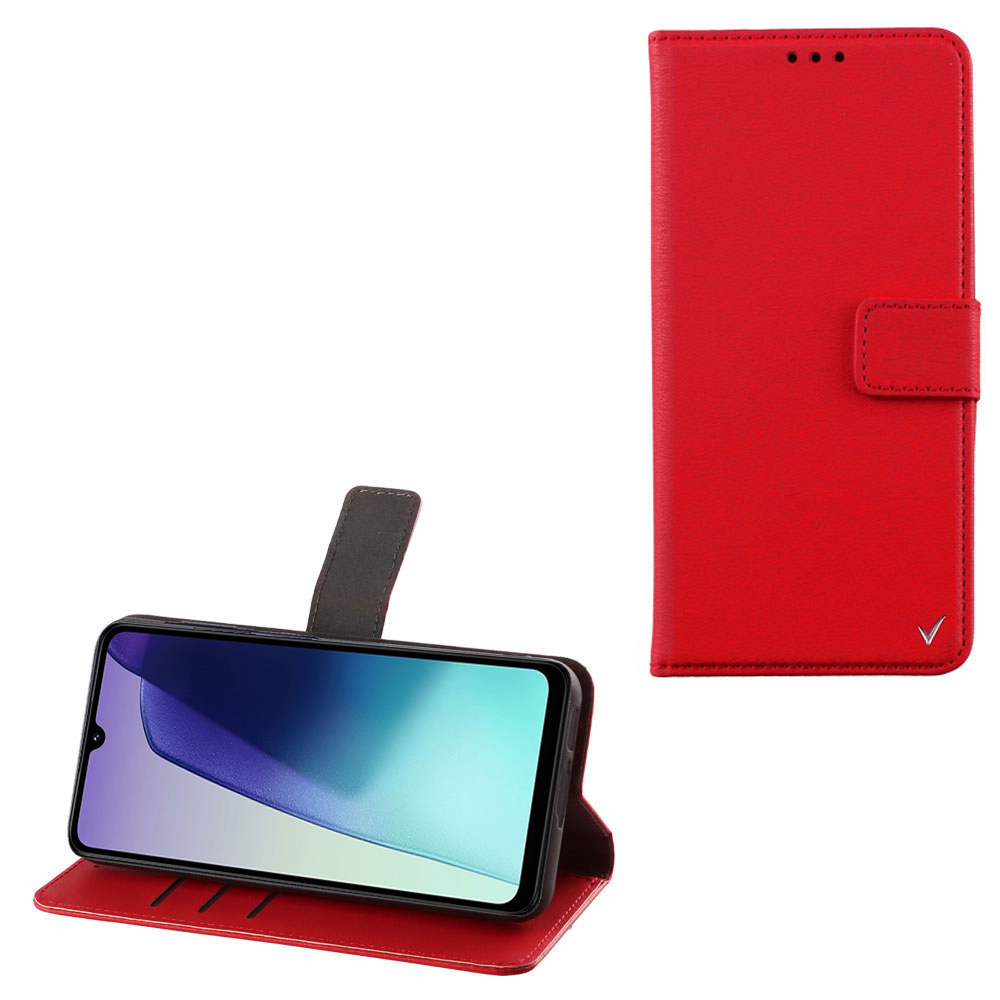 VOLTE-TEL ΘΗΚΗ XIAOMI REDMI 14C 4G/POCO C75 4G 6.88" ALLURE MAGNET BOOK STAND CLIP RED