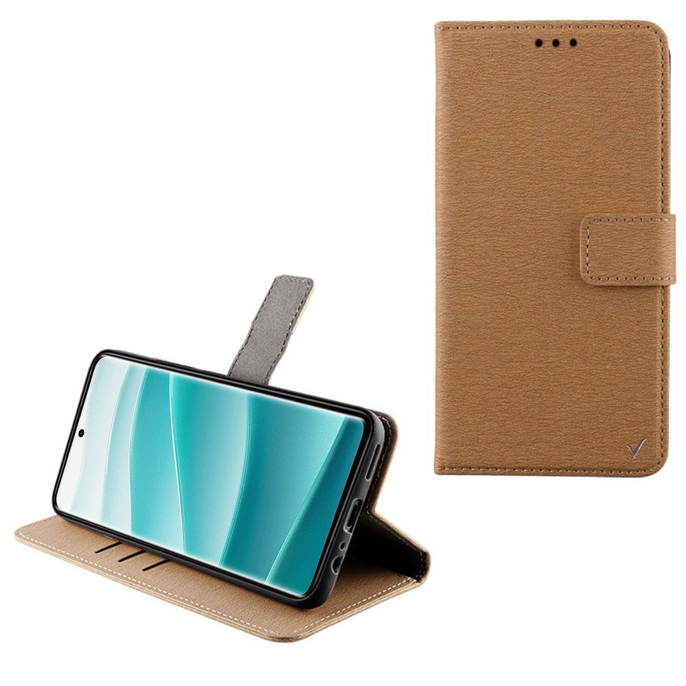 VOLTE-TEL ΘΗΚΗ XIAOMI REDMI NOTE 14 PRO 5G 6.67" ALLURE MAGNET BOOK STAND CLIP GOLD