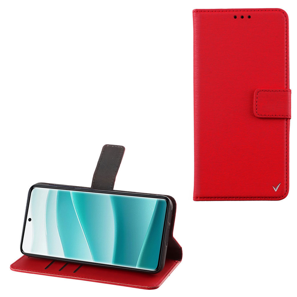 VOLTE-TEL ΘΗΚΗ XIAOMI REDMI NOTE 14 PRO 5G 6.67" ALLURE MAGNET BOOK STAND CLIP RED