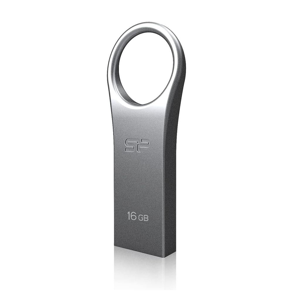 SILICON POWER USB FLASH DRIVE 16GB USB 2.0 FIRMA F80 SP016GBUF2F80V1S SILVER