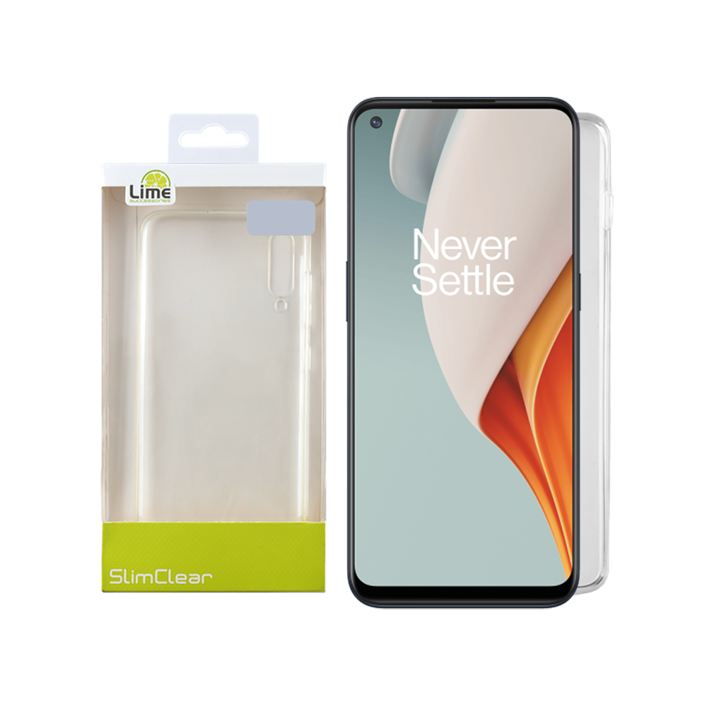 LIME ΘΗΚΗ ONEPLUS NORD N100 6.52" SLIMCLEAR TPU CAMERA GUARD ΔΙΑΦΑΝΗ