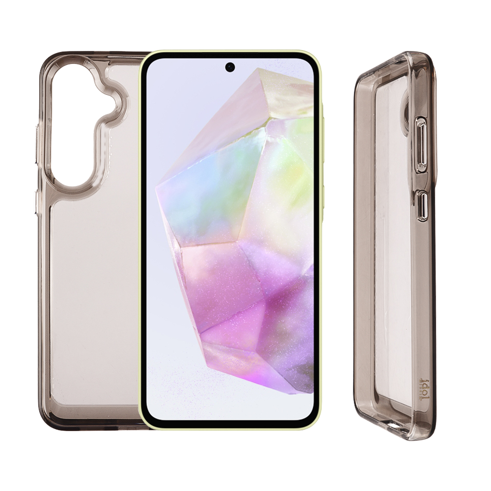 IDOL 1991 ΘΗΚΗ SAMSUNG A36 5G A366 6.7" CRISTALYTE TPU CAMERA GUARD ΔΙΑΦΑΝΗ ΓΚΡΙ