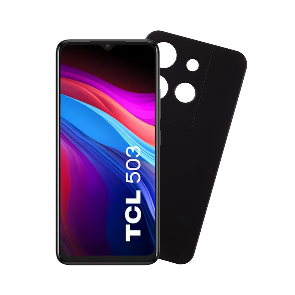 VOLTE-TEL ΘΗΚΗ TCL 503 6.6" SILICON TPU FULL CAMERA PROTECTION BLACK