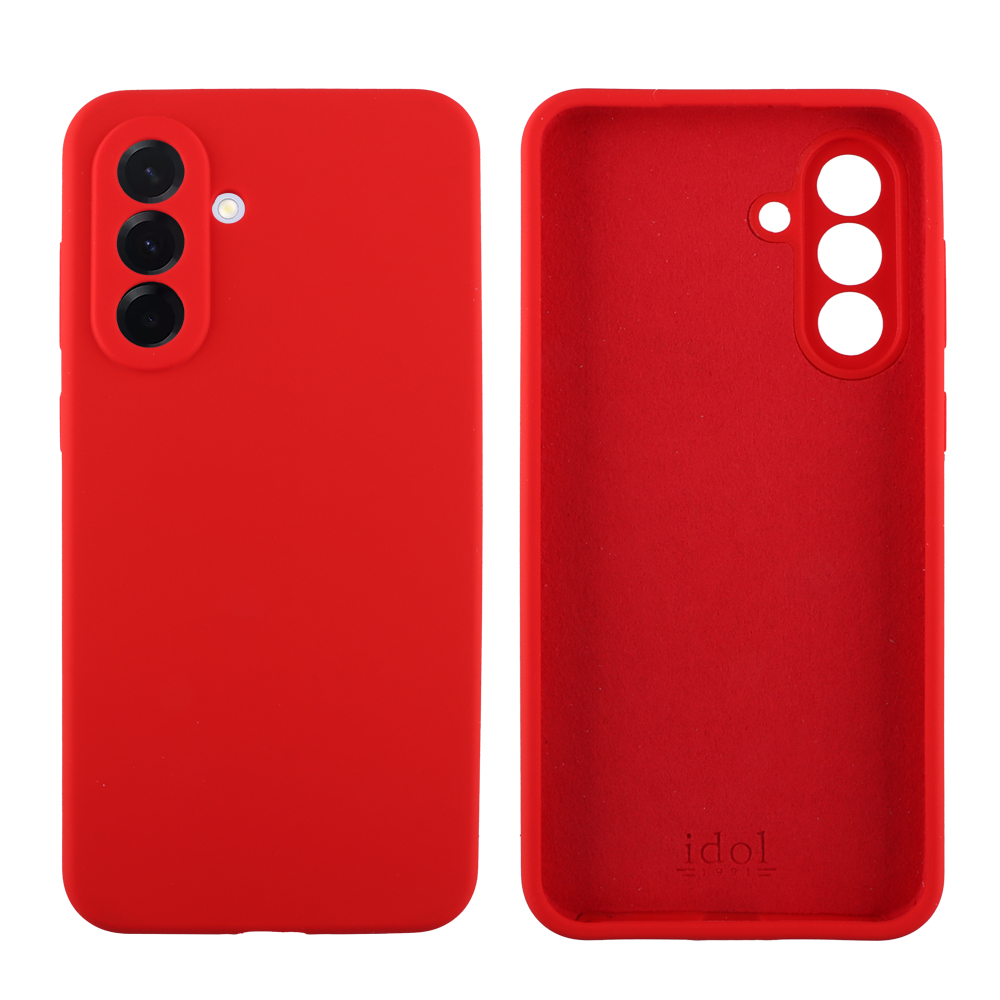 IDOL 1991 ΘΗΚΗ SAMSUNG A36 5G A366 6.7" VELVET ELITE TPU 4 SIDE FULL CAMERA PROTECTION RED