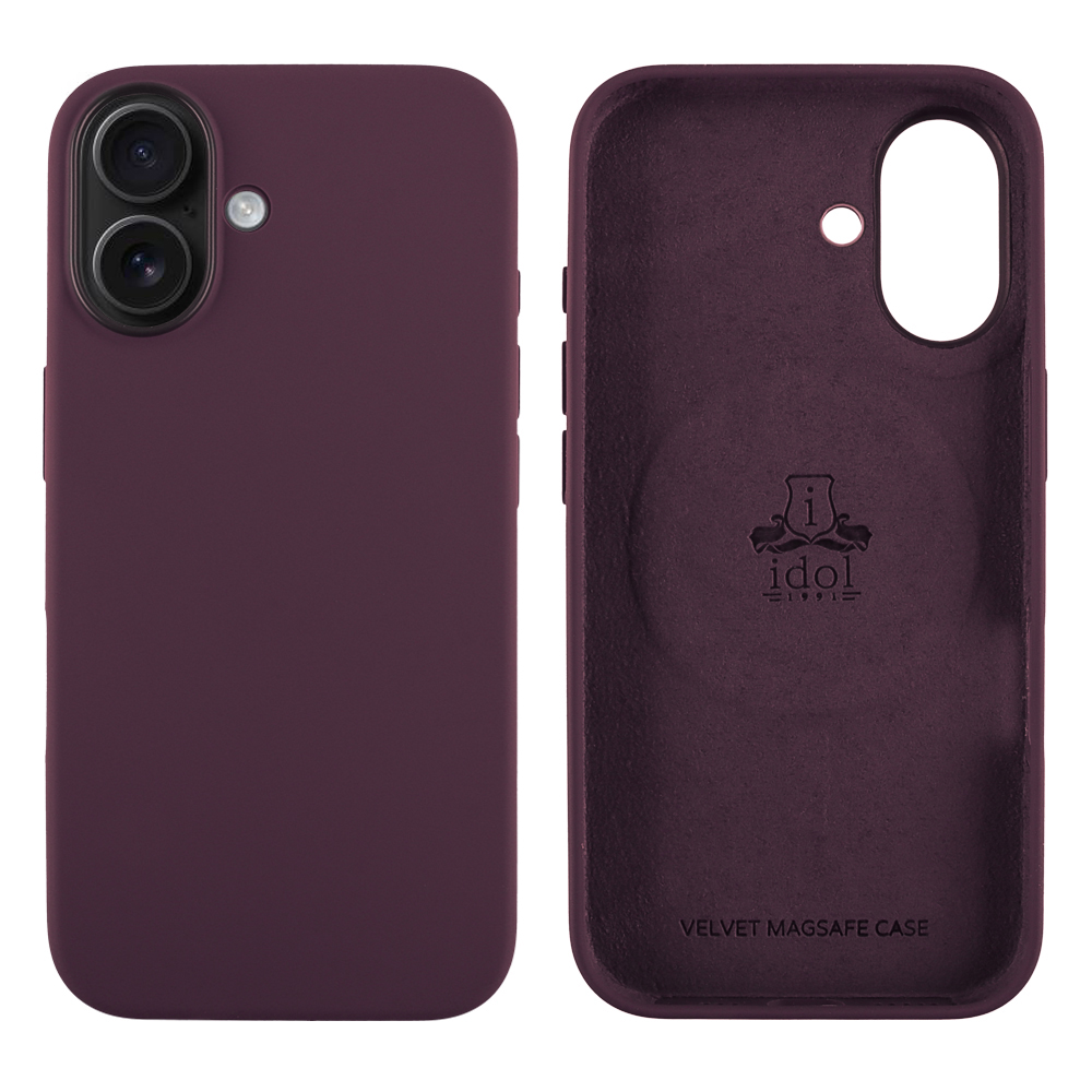 IDOL 1991 ΘΗΚΗ IPHONE 16 6.1" VELVET MAGSAFE TPU CAMERA GUARD PLUM