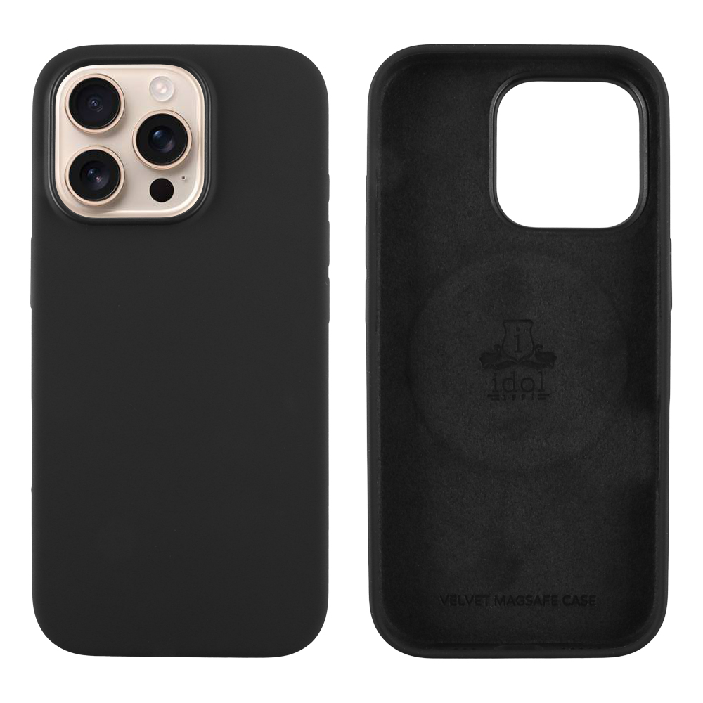 IDOL 1991 ΘΗΚΗ IPHONE 16 PRO 6.3" VELVET MAGSAFE TPU CAMERA GUARD BLACK