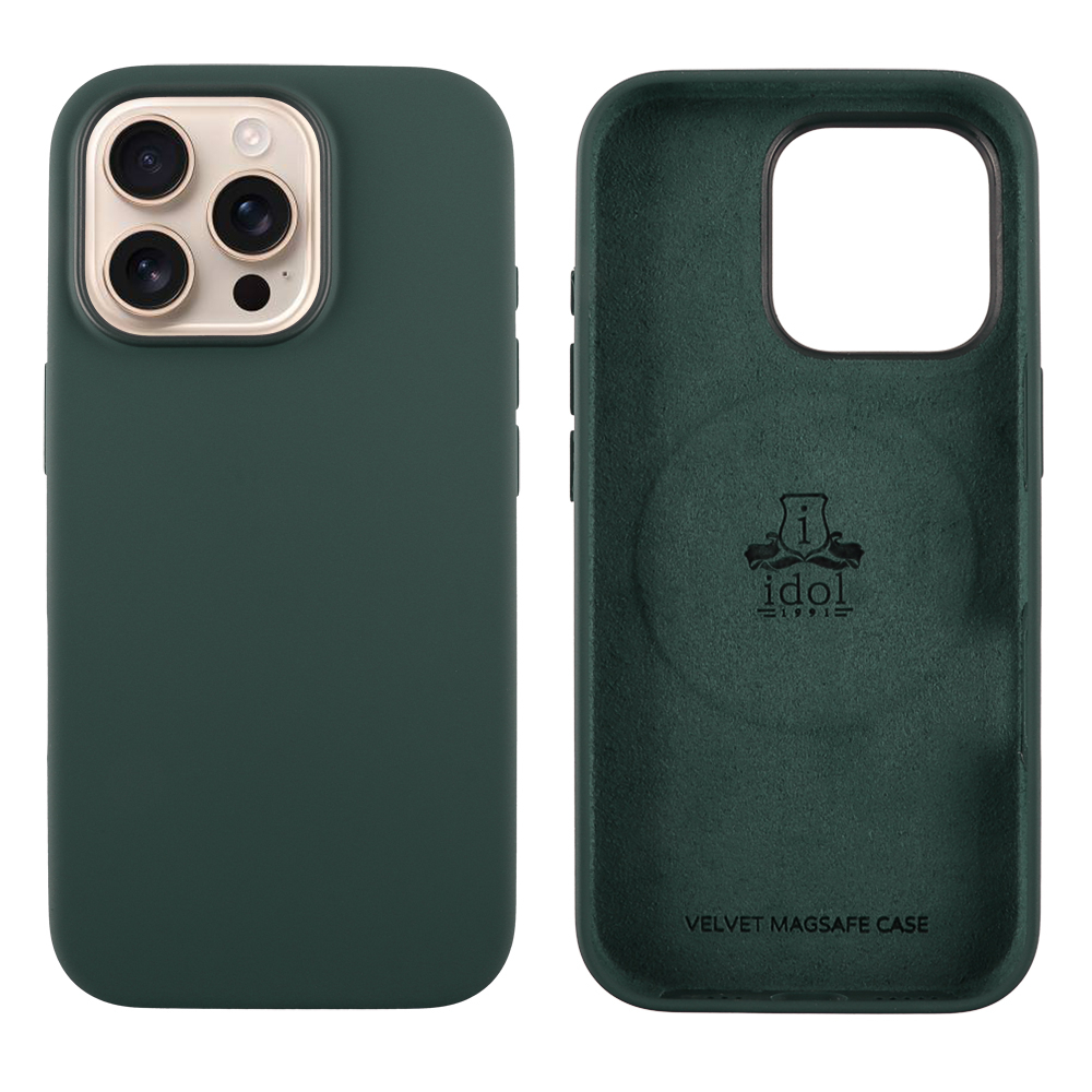 IDOL 1991 ΘΗΚΗ IPHONE 16 PRO 6.3" VELVET MAGSAFE TPU CAMERA LAKE GREEN