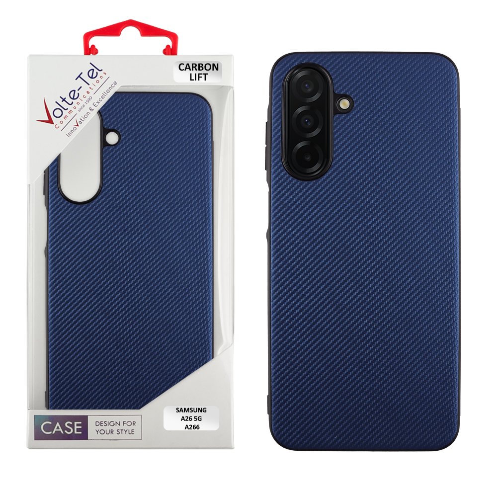 VOLTE-TEL ΘΗΚΗ SAMSUNG A26 5G A266 6.7" CARBON LIFT FULL CAMERA PROTECTION BLUE